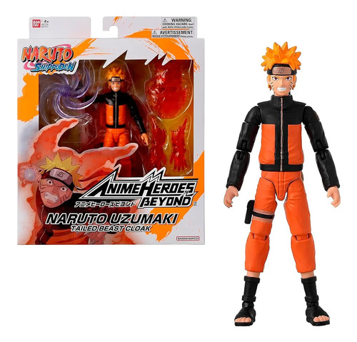 Muñeco Naruto Heroes Uzumaki Capa 17cm Febo