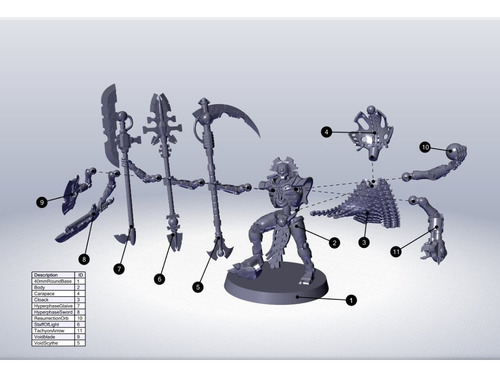 Miniatura De Rol - Impresa En 3d Resina - Overlord 40k