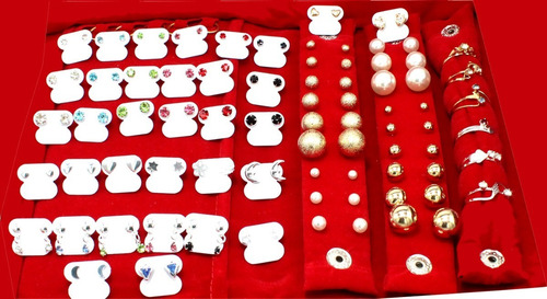 Semi Joias Atacado Kit De Folheados A Ouro 18k 71 Ítens