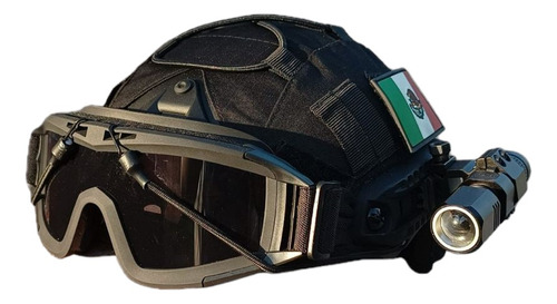 Casco Kevlar Nivel Llla Color Negro, Botón De Ajuste.