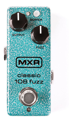 Pedal Distorsion Mxr M-296 Classic 108 Fuzz Color Agua