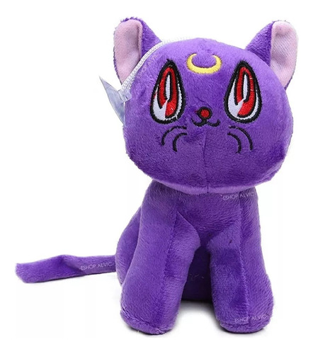 Peluche Gato Consejero Sailor Moon Luna, Artemisa O Diana