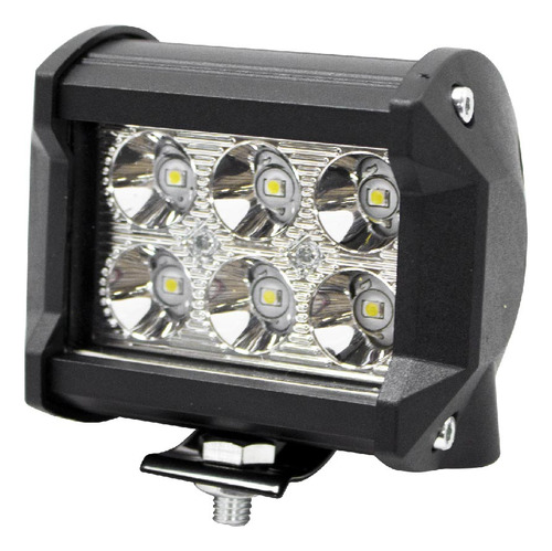 Pieza Faro Led Barra 6 Led 18w Cuadrado Universal Jeep Road