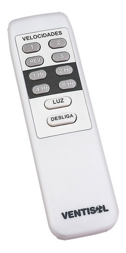 Ventilador de teto Ventisol Flow branco com 3 pás de plástico, 110cm de diâmetro 127V