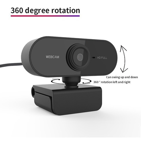 Imagem 3 de 7 de Full Hd 1080p Webcam Microfone Visão Computador Câmera