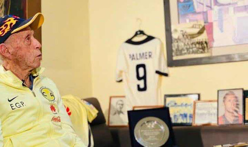 Jersey América Doble Autógrafo Eduardo González Palmer Qepd (Usado)