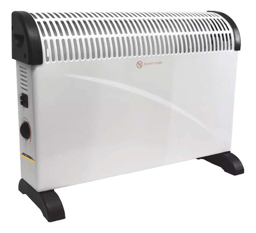 Calefactor Electrico Tipo Panel Con Termostato Convección Color Blanco