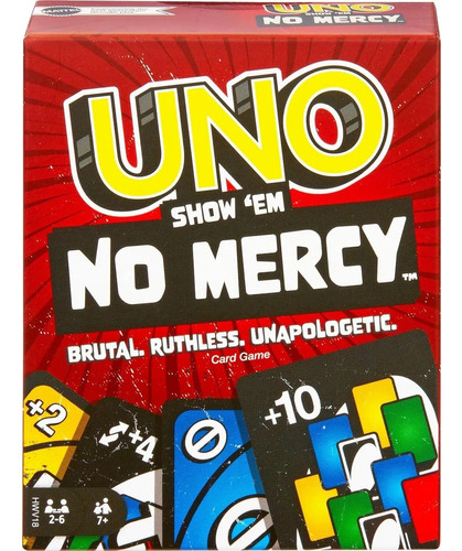 Uno No Mercy Juego De Cartas