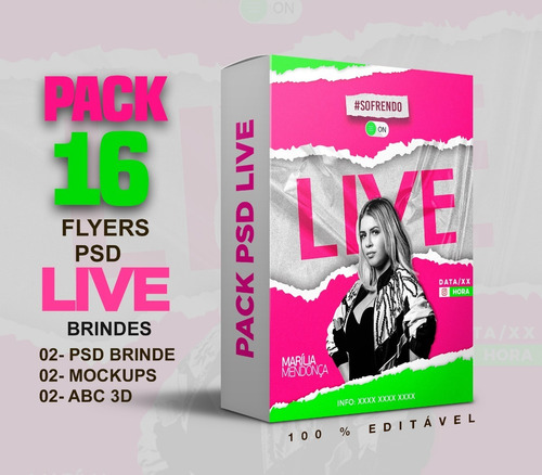 Pack De Artes Psd Live - Frete Grátis + Brindes S/juros