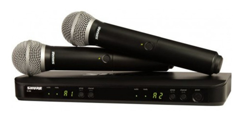 Micrófono Shure Doble P/voz Blx288/pg58 Double Voice