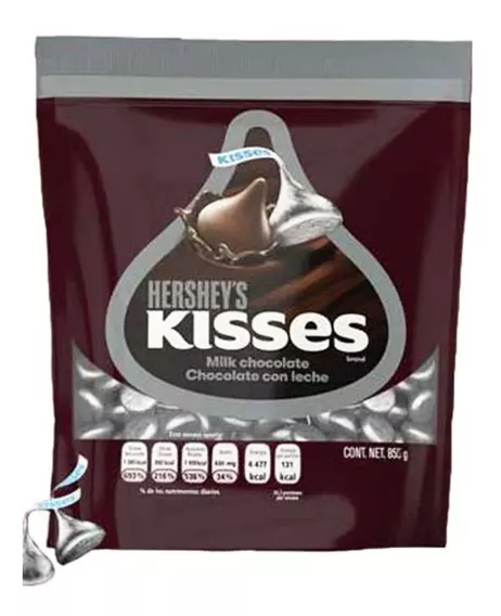 Chocolate Kisses Hershey's Plata Bolsa 855gr