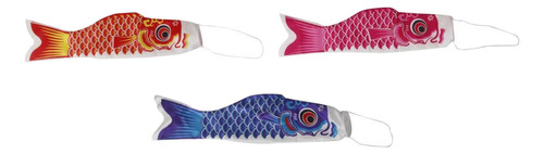 Bandera De Carpa Japonesa Koinobori De 3 Uds Para