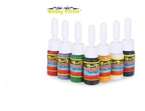 Set De 9 Colores De Tinta Para Tatuar Solong (tattoo)