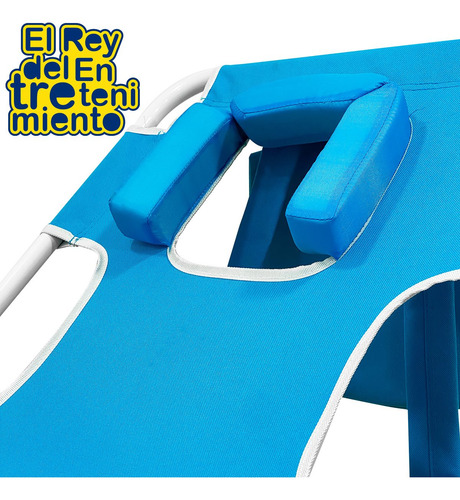 Imagen 10 de 10 de Pack 3 Silla Playa Reposera Aluminio 5 Posiciones - El Rey