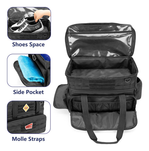 Bolsas De Boliche De Dsleaf Para 2 Bolas Con Soporte De Bola