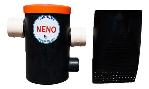 Kit Fossa Biodigestor 1000l/ Com Leito E Cx De Gordura Cor Preto