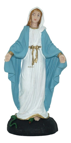 Virgen Maria Milagrosa Imagen Estatua Pvc Irrompible 15cm