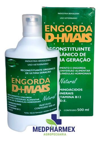 Engorda D Mais Suplemento Para Animais 500ml