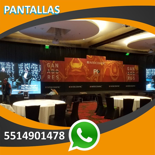 Renta De Escenarios Backs Eventos Pantallas Led Templetes