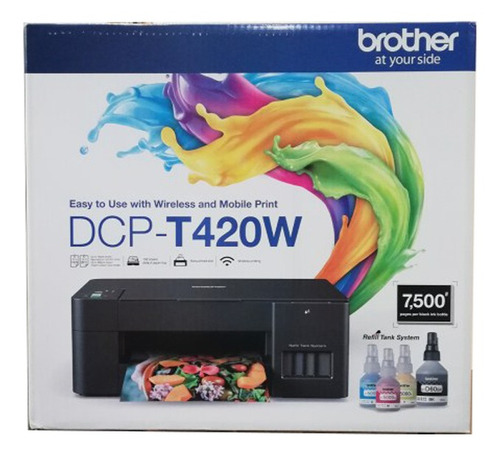 Impresora Multifunción Brother T420w Wifi + Tintas Sist.cont