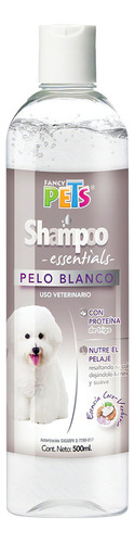 Shampoo Para Perro Essentials Pelo Blanco 500 Ml Mascotas  Fragancia Coco Tono de pelaje recomendado Claro
