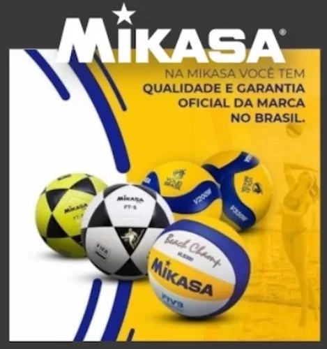 Bola de Futevôlei FT-5 Amarela e Preta Mikasa