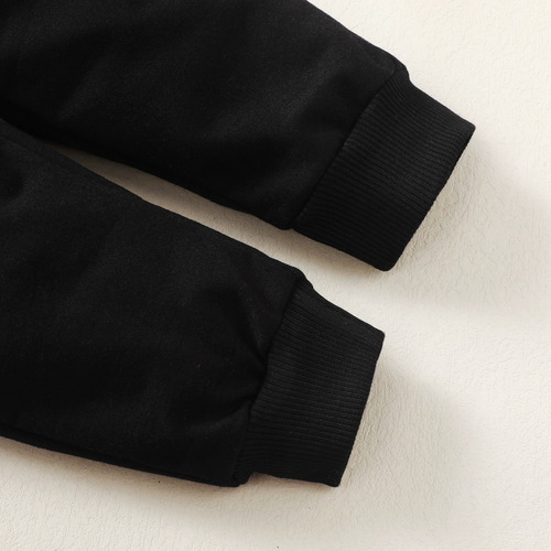 Conjunto De Sudadera Manga Larga Bebé Con Estampado De Osito Negro 18-24 M