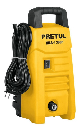 Imagen 1 de 3 de Hidrolavadora eléctrica Pretul HILA-1300P amarilla/negro con 1300psi de presión máxima 127V - 60Hz