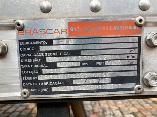 Brascar Baú Alumínio Vuc