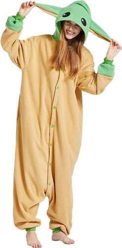 Disfraz Pijama De Baby Yoda Grogu De Star Wars Mandalorian Unisex Mujer Hombres Damas Adultos Envio Gratis