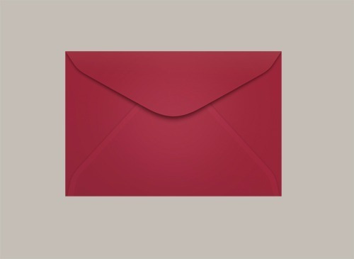 Envelope Visita 072x108 Los Angeles Preto Scrity 100 Unidade Cor Vermelho Pequim