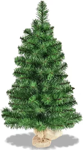 Árvore De Natal Pequena Pé de Madeira Pinheiro Verde Luxo 60cm - 60 Galhos  Premium - top natals - Árvore de Natal - Magazine Luiza