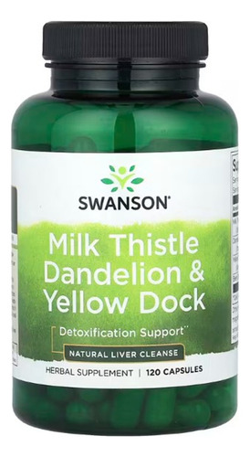 Swanson Milk Thistle, Dente-de-Leão e Spring 120 cápsulas de sabor insípido