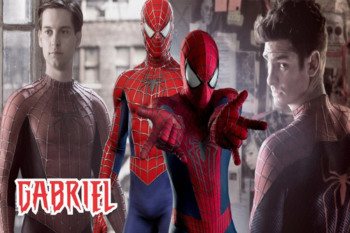 Imagem 2 de 7 de Painel Festa Lona Homem Aranha Multiverso No Way Home