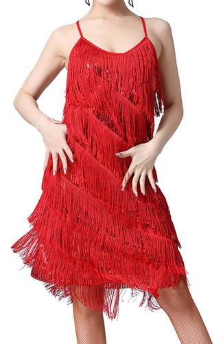 Vestido Con Flecos Y Flecos Para Mujer Vestidos Con Solapa