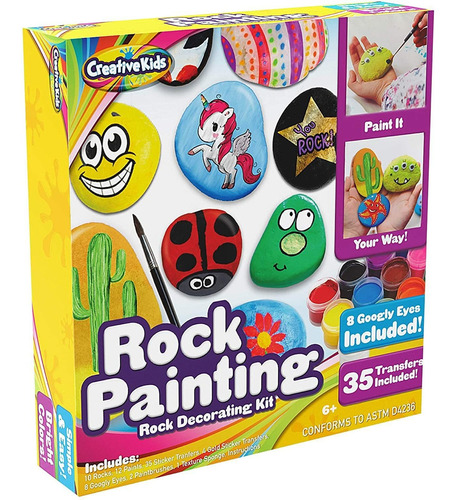 Rock Painting Kit De Actividad Al Aire Libre Para Los N...