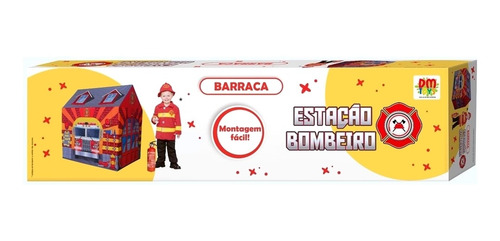 Barraca Infantil Estação Bombeiro Menino Toca Dobravel