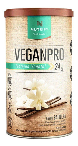 VeganPro 450g Nutrify SABOR:Baunilha