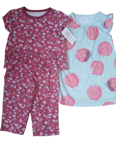 Carters Pijama Set De 3pz 18 Meses Dormir Pantalón Algodón