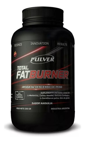 Total Fat Burner 200 Grs - Pulver - Quemador Sabor Naranja