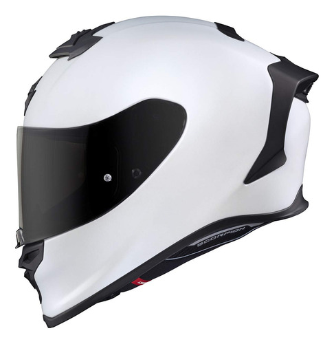 Casco De Moto Scorpionexo R1 Air Bluetooth Dot Ece Blanco