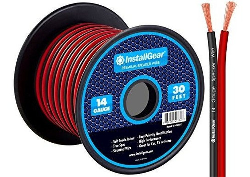 Calibre 14 Awg De 30 Pies Cable Del Altavoz Verdadera E...