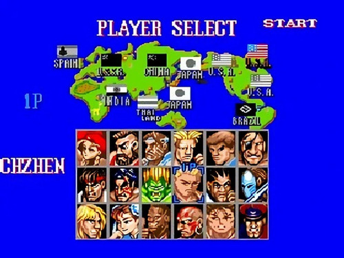 Imagen 2 de 7 de Cartucho 16bit Juego Sega Genesis Street Fighter 3 18 Person