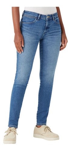 Jeans Mujer Skinny Mid Rise Cyote