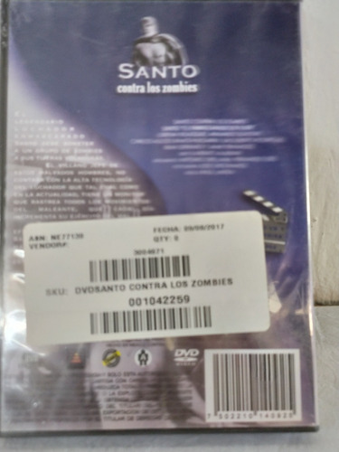 Santo Contra Los Zombies Dvd Lucha Libre (Usado)