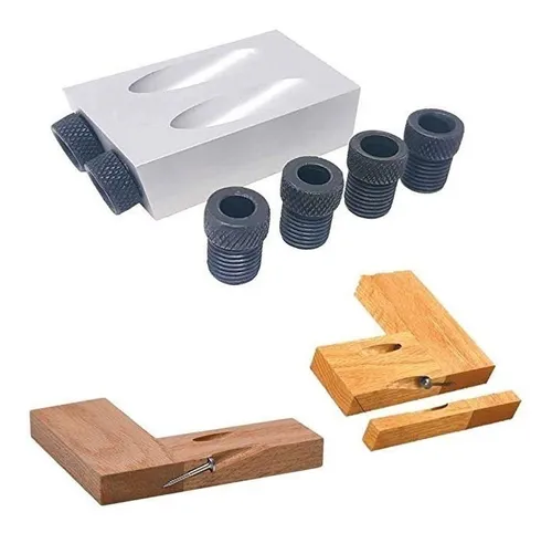 10mm 34pcs Adaptador Bolsillo Agujero Plantilla Set 15 Gu/ía De Perforaci/ón Grado Agujero De Ocultaci/ón De Tornillo Plantilla Carpinteros Carpinter/ía /Ángulo Kit De Herramientas Con El 6//8