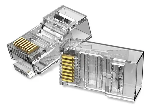 Ficha De Red Plug Rj45 - Cat6 Utp Modular Pack 100 Unidades