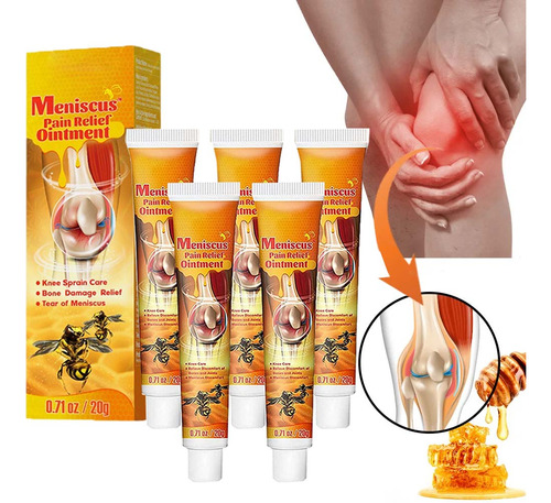 Gel De Abeja Alivia El Dolor Articular, 20 G X 5 Unidades