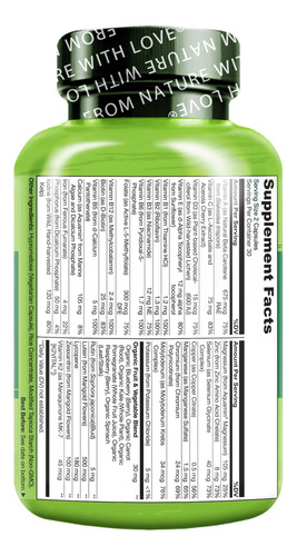 Suplemento Naturelo Whole Food Multivitamínico Para Adolesce