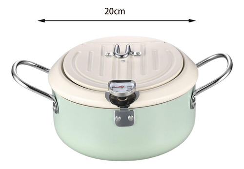 Deep Fryer Pot Soup Pot Frying Chicken Pot For Veggies Blue
